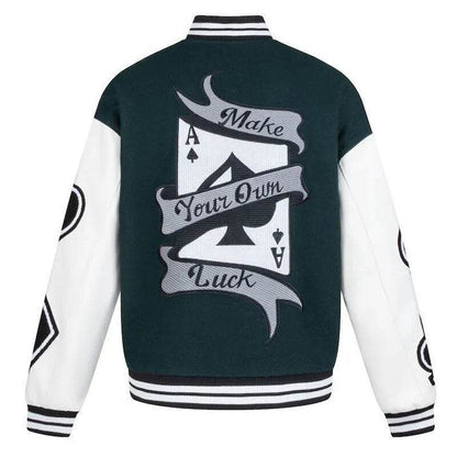Veste varsity verte