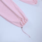 Pantalon cargo parachute rose
