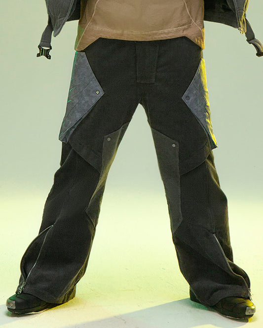 Pantalon en Corde de Velours Futuriste