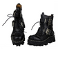 Bottes de Biker avec Crâne en Relief