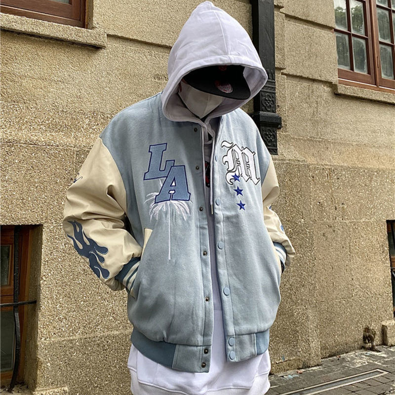 Veste Varsity Bleu Ciel