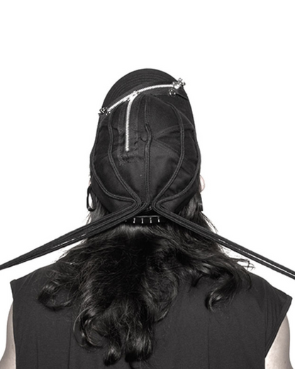 Casquette Tressée Noire Épaisse