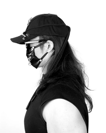 Casquette Tressée Noire Épaisse