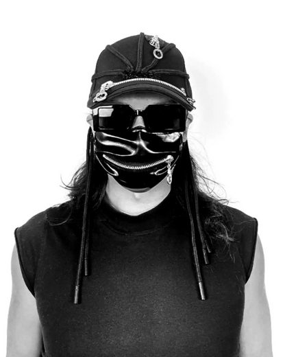 Casquette Tressée Noire Épaisse