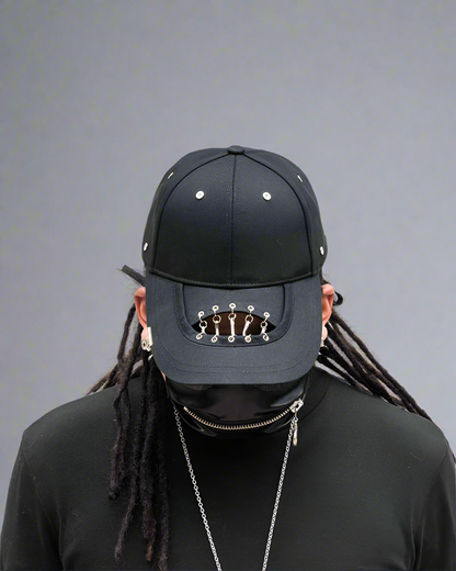 Casquette Noire Chaîne Creuse