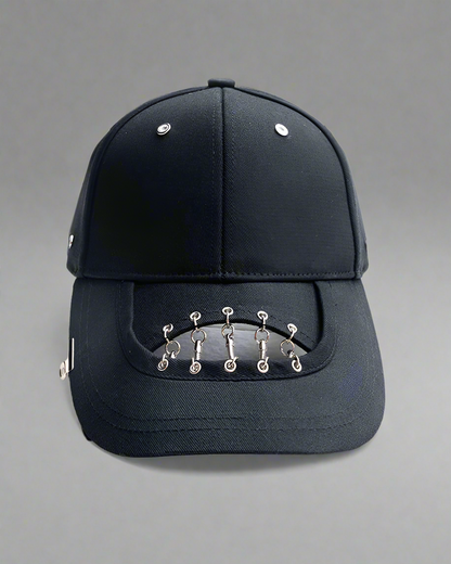 Casquette Noire Chaîne Creuse