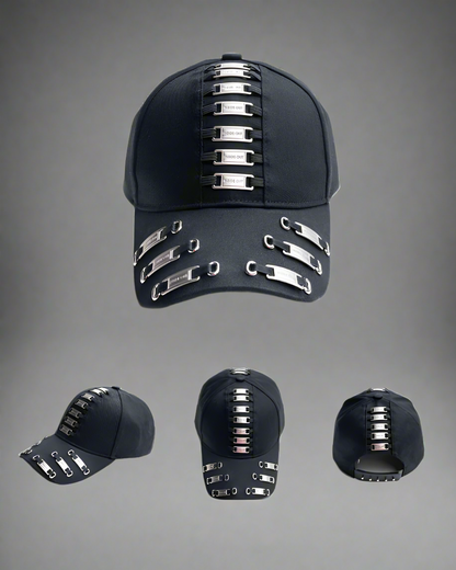 Casquette Chic en Métal Audacieux