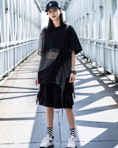 Haut Tissé Creux Tendance