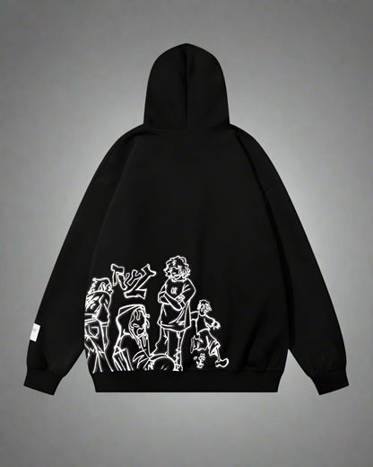 Hoodie Style Cartoon Coloré