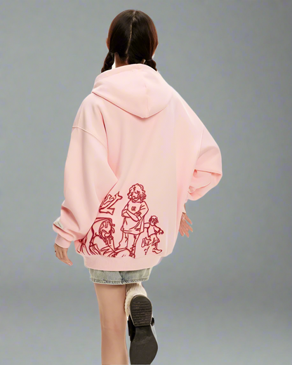 Hoodie Style Cartoon Coloré