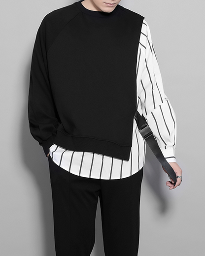 Sweatshirt avec Détails en Ruban Vibrant