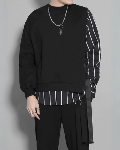 Sweatshirt avec Détails en Ruban Vibrant