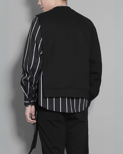 Sweatshirt avec Détails en Ruban Vibrant