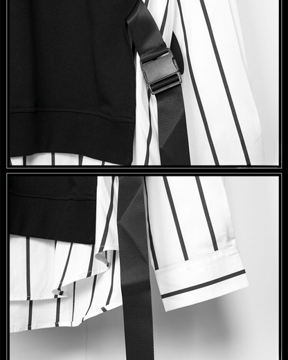 Sweatshirt avec Détails en Ruban Vibrant