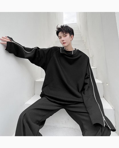 Hoodie de rue zippé chic