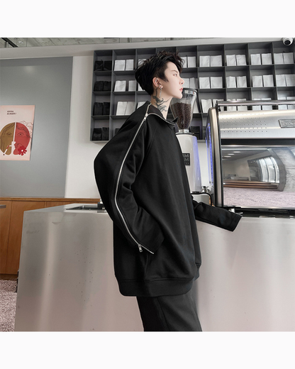 Hoodie de rue zippé chic