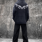 Cardigan à Capuche Noir Élégant