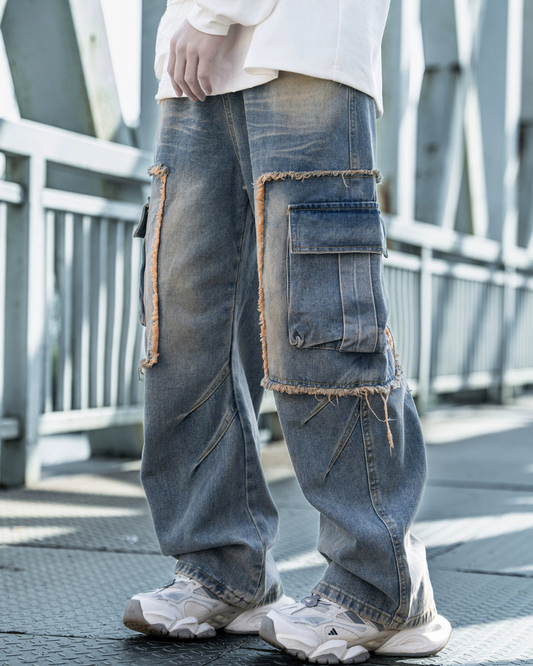 Jean droit au style robuste