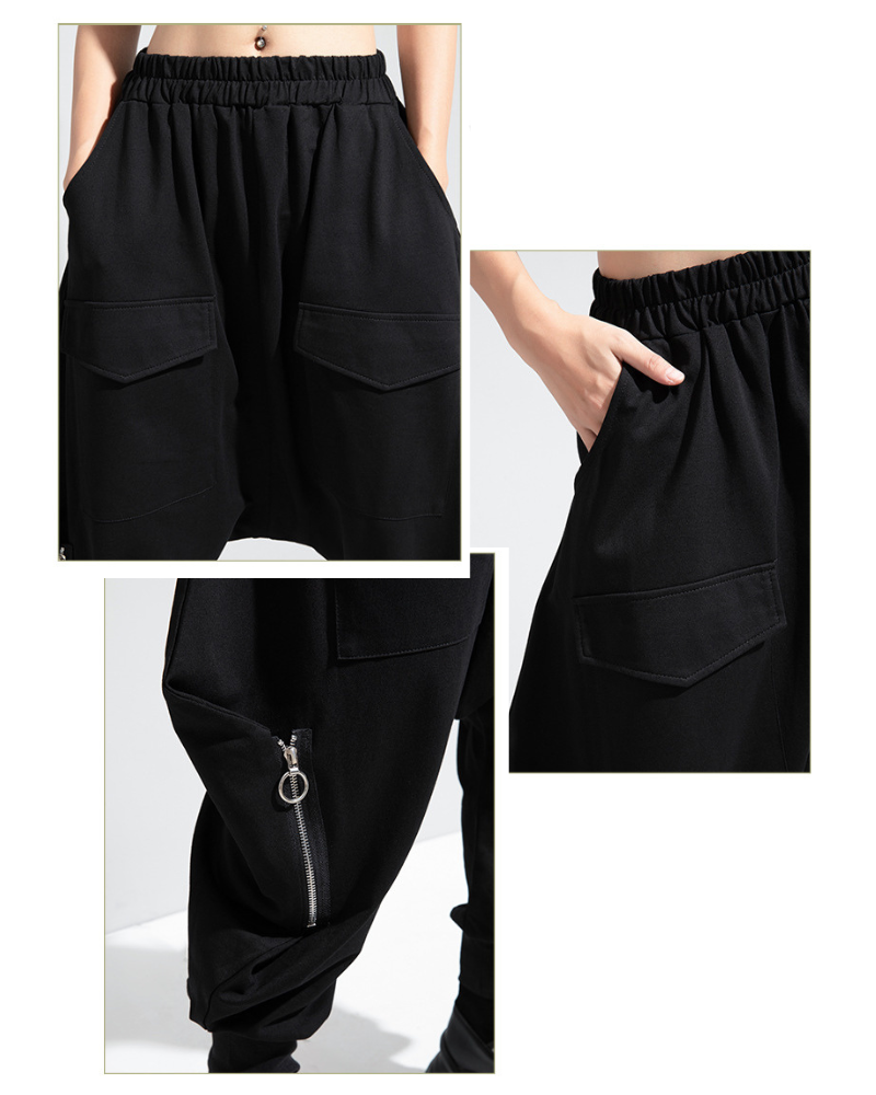 Pantalons Hakama à Jambe Large Stylés