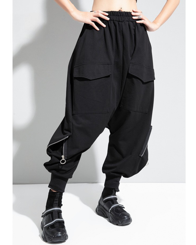 Pantalons Hakama à Jambe Large Stylés