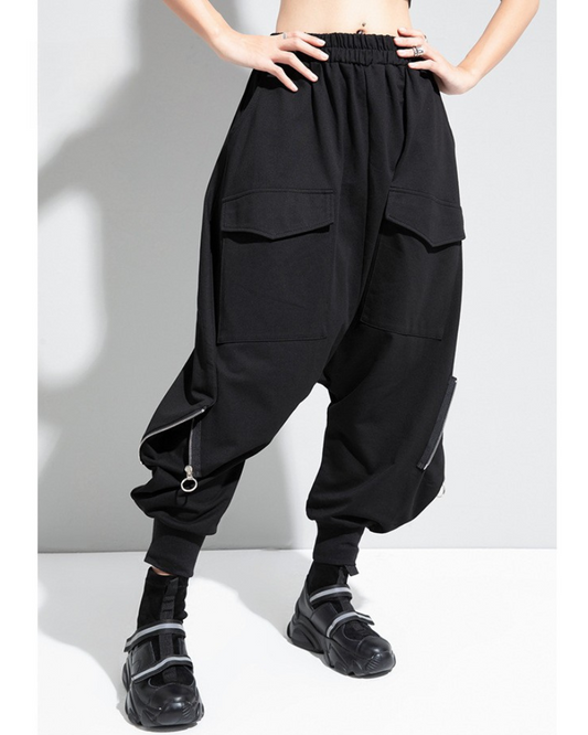 Pantalons Hakama à Jambe Large Stylés