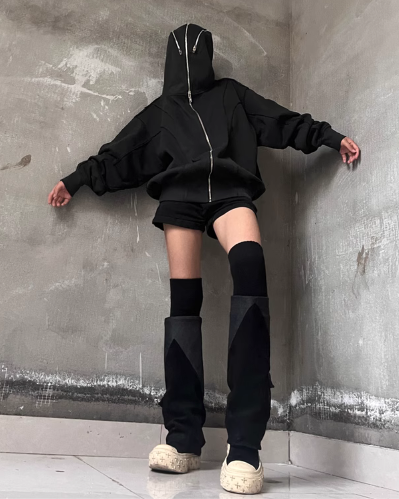 Hoodie Stylé de Ville avec Masque