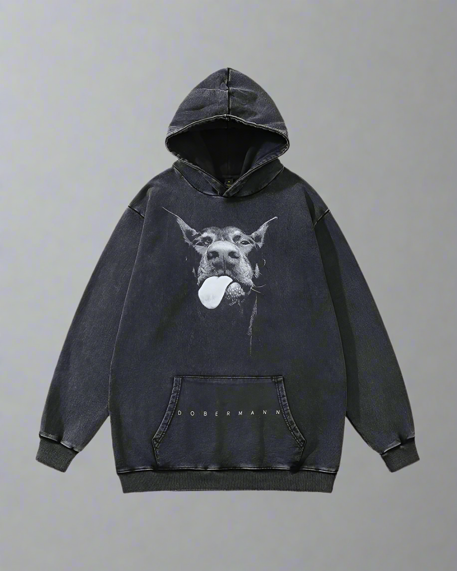 “Sweat à capuche graphique crâne tendance”
