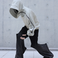 Haut de Sweat à Capuche Zippé Asymétrique