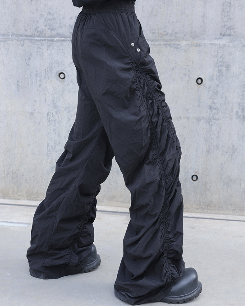 Pantalons Spirales Plissés Élégants