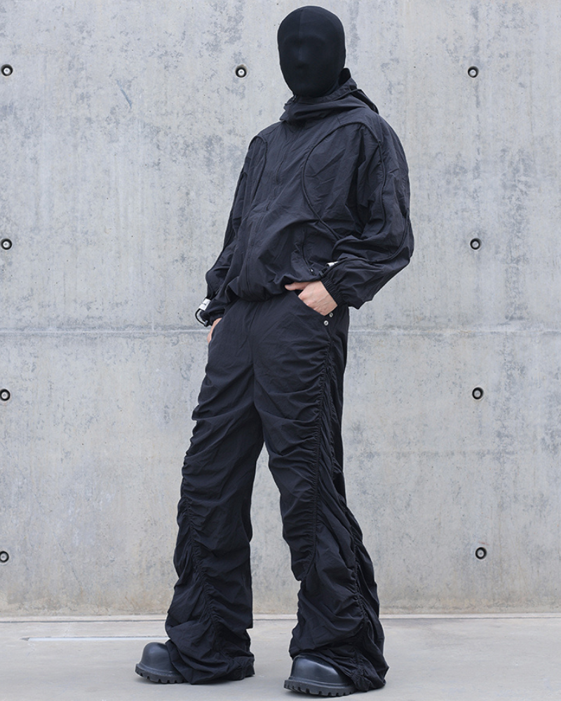 Pantalons Spirales Plissés Élégants
