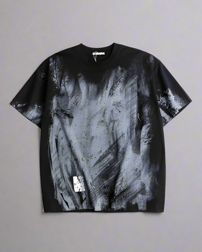 T-shirt graphique coloré en tie-dye