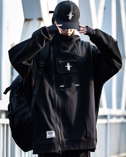 Hoodie Techwear Zip Polyvalent