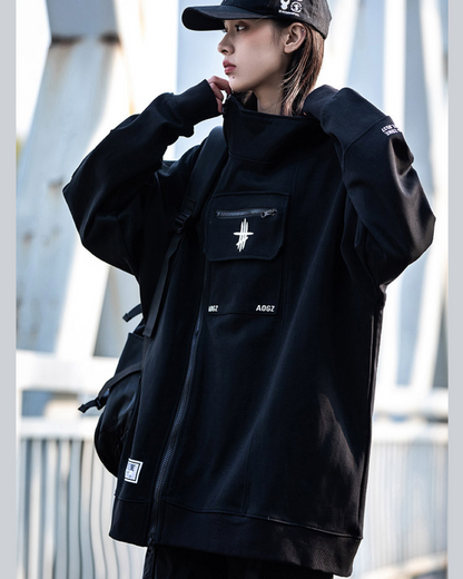 Hoodie Techwear Zip Polyvalent