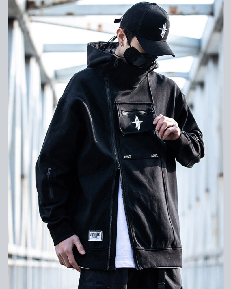Hoodie Techwear Zip Polyvalent