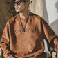 Hoodie Oversize en Suède Rétro