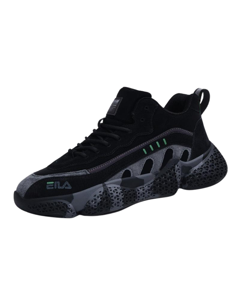 Baskets Chic en Nubuck Tech