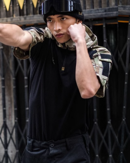 T-shirt tactique camouflage covert