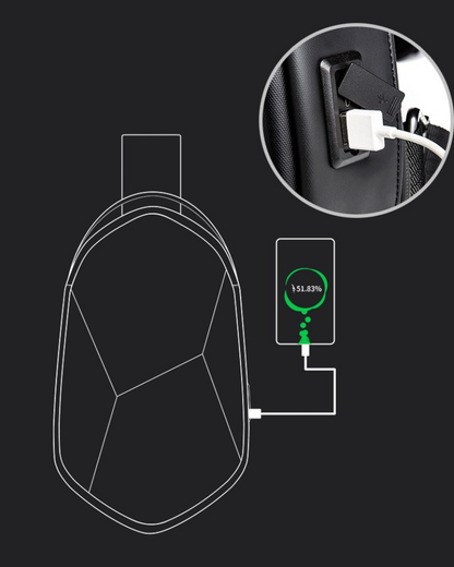 Sac à bandoulière géométrique chic