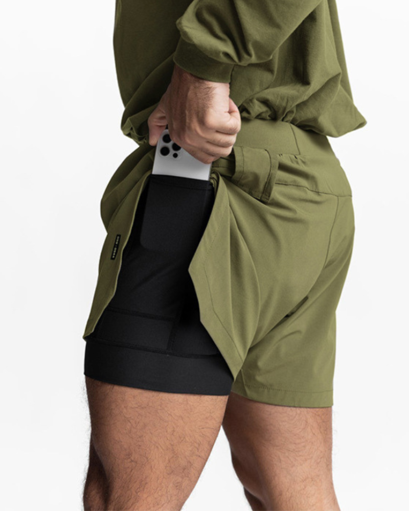 Shorts à Double Couche pour un Confort Toute la Journée