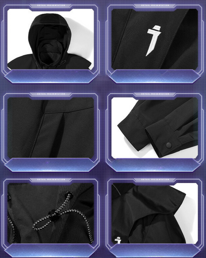 Manteau Long Chic à Double Zip