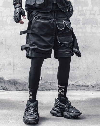 Shorts cargo polyvalents à poches multiples