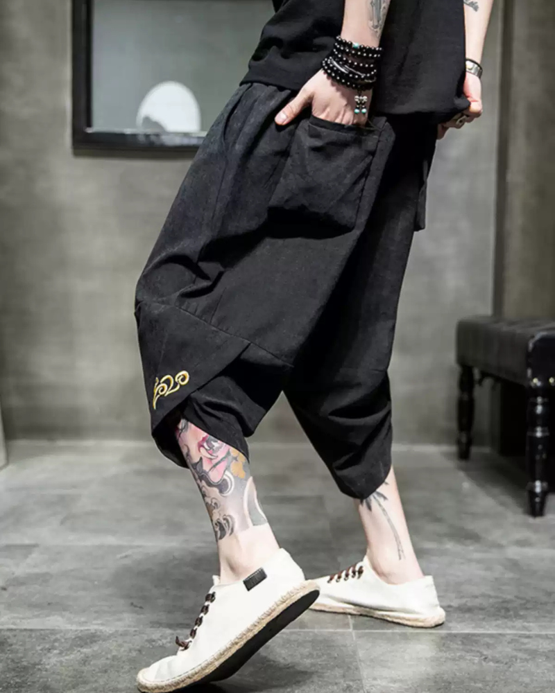 Hakama Japonais Chic Cropped