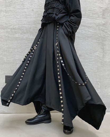 Pantalons Hakama Urbains Chic