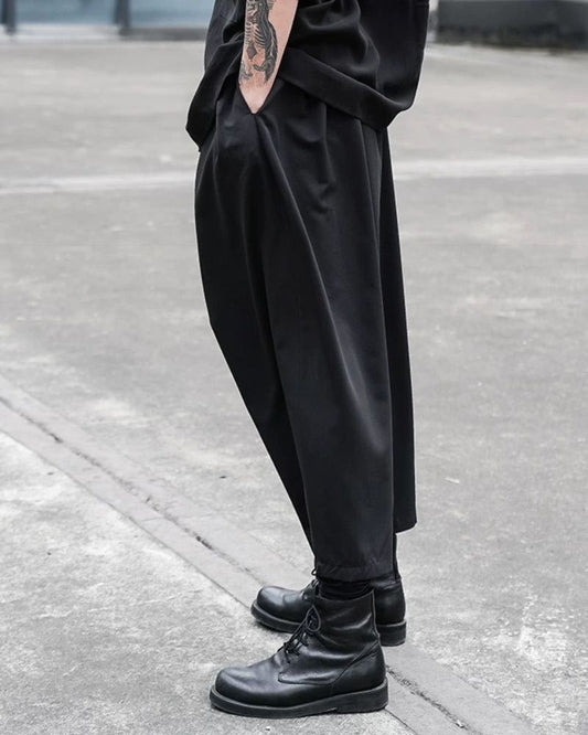 Pantalons Tech Taille Haute Chic