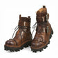 Bottes de Biker avec Crâne en Relief