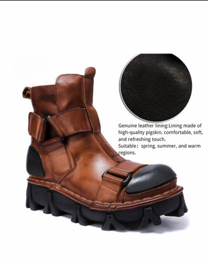 Bottes de Plateforme Rétro Unisexes Audacieuses