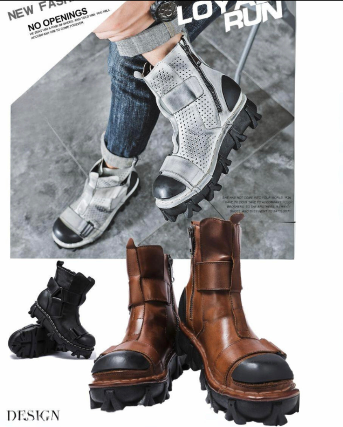 Bottes de Plateforme Rétro Unisexes Audacieuses