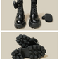 Bottes en Cuir Polyvalentes avec Poches
