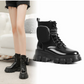 Bottes en Cuir Polyvalentes avec Poches