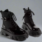 Bottes en Cuir Polyvalentes avec Poches